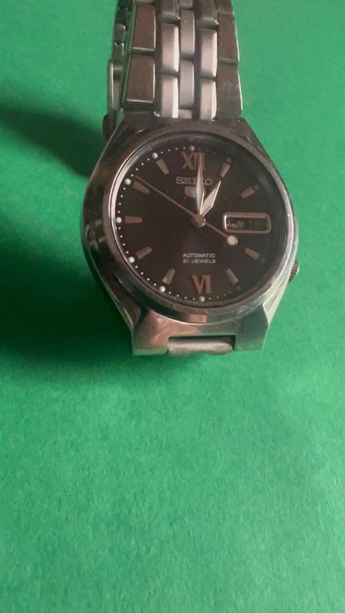 SEIKO 自動巻き腕時計 メンズ ブラック系