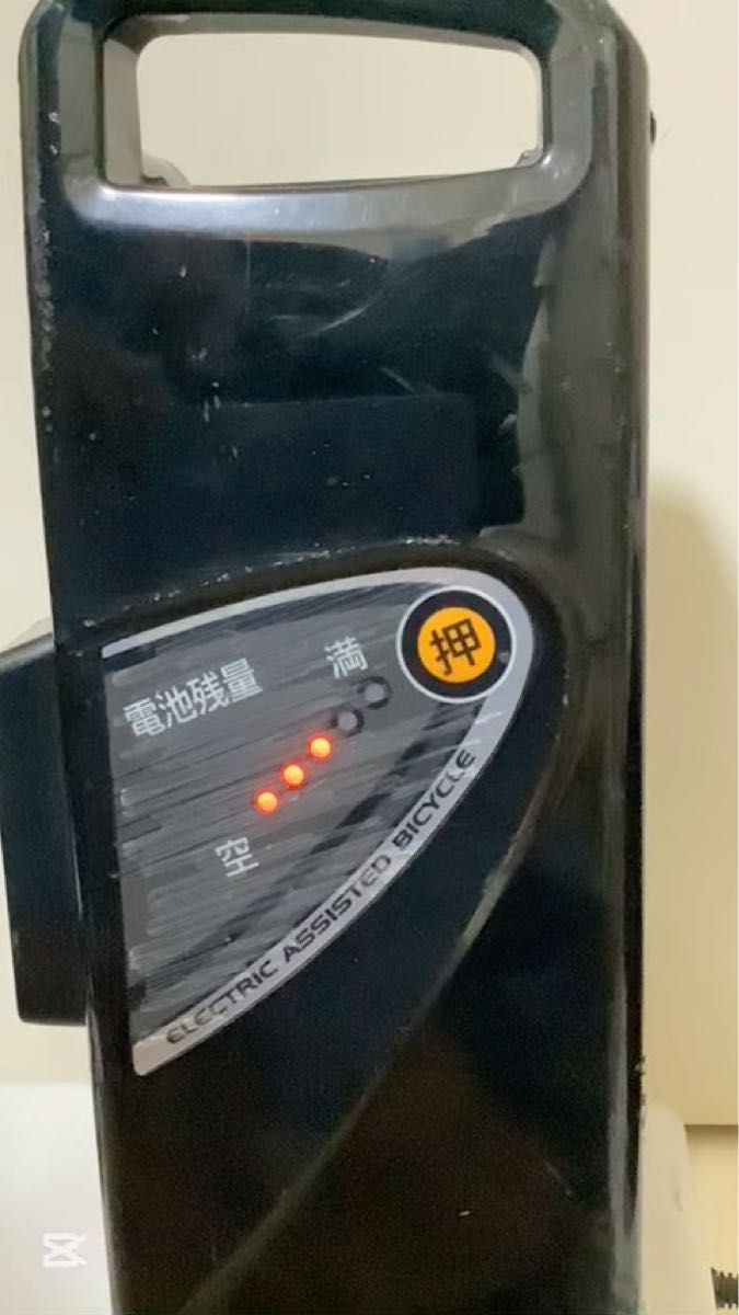 パナソニック NKY452B02B 13.2Ah 電動自転車バッテリー 電池残量表示LED流れ ジャンク品