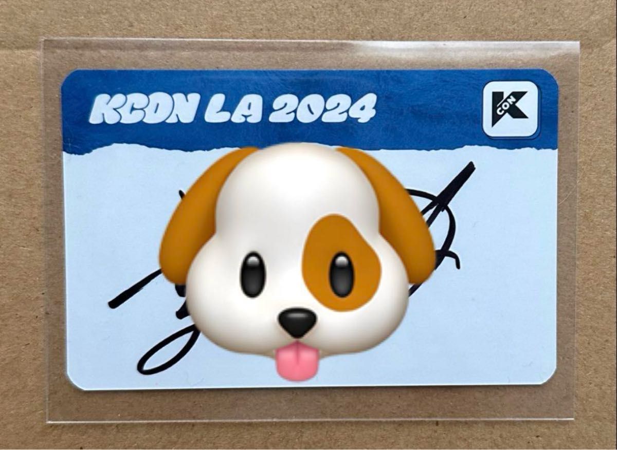 INI KCON LA 2024 オンライン グッズ直筆サイン MD 藤牧 京介