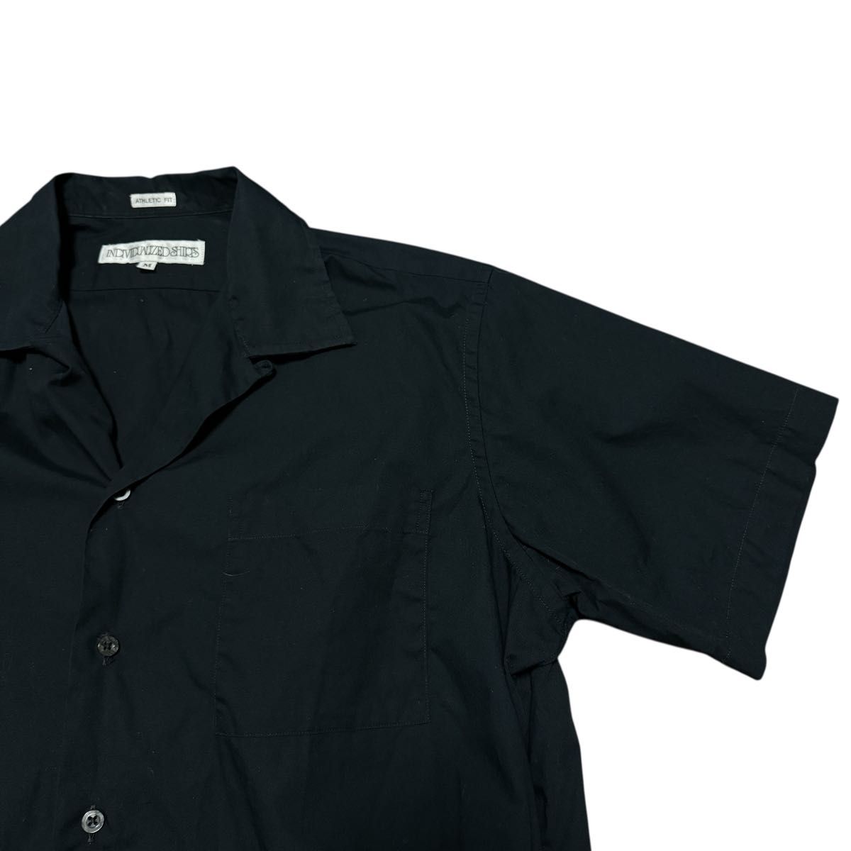 INDIVIDUALIZED SHIRTS ネイビー 開襟シャツ INDIVIDUALIZED SHIRTS インディビジュアライズド シャツ