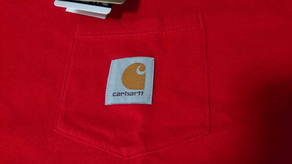 Carhartt カーハート メンズ mens グラフィック Tシャツ ポケット TEE Ca8667T 新品 送料無料 ポケT アメカジ ワーク レッド XL ロゴ