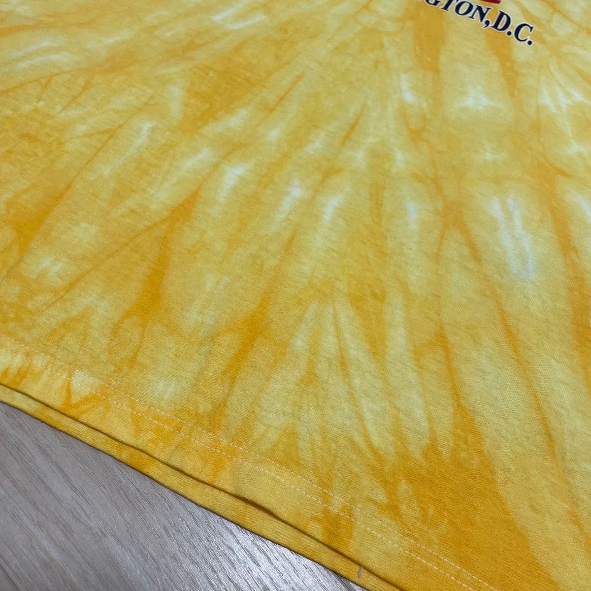 USA古着　00s　Anvil　Tシャツ　XL　イエロー　黄色　アメリカ　国旗