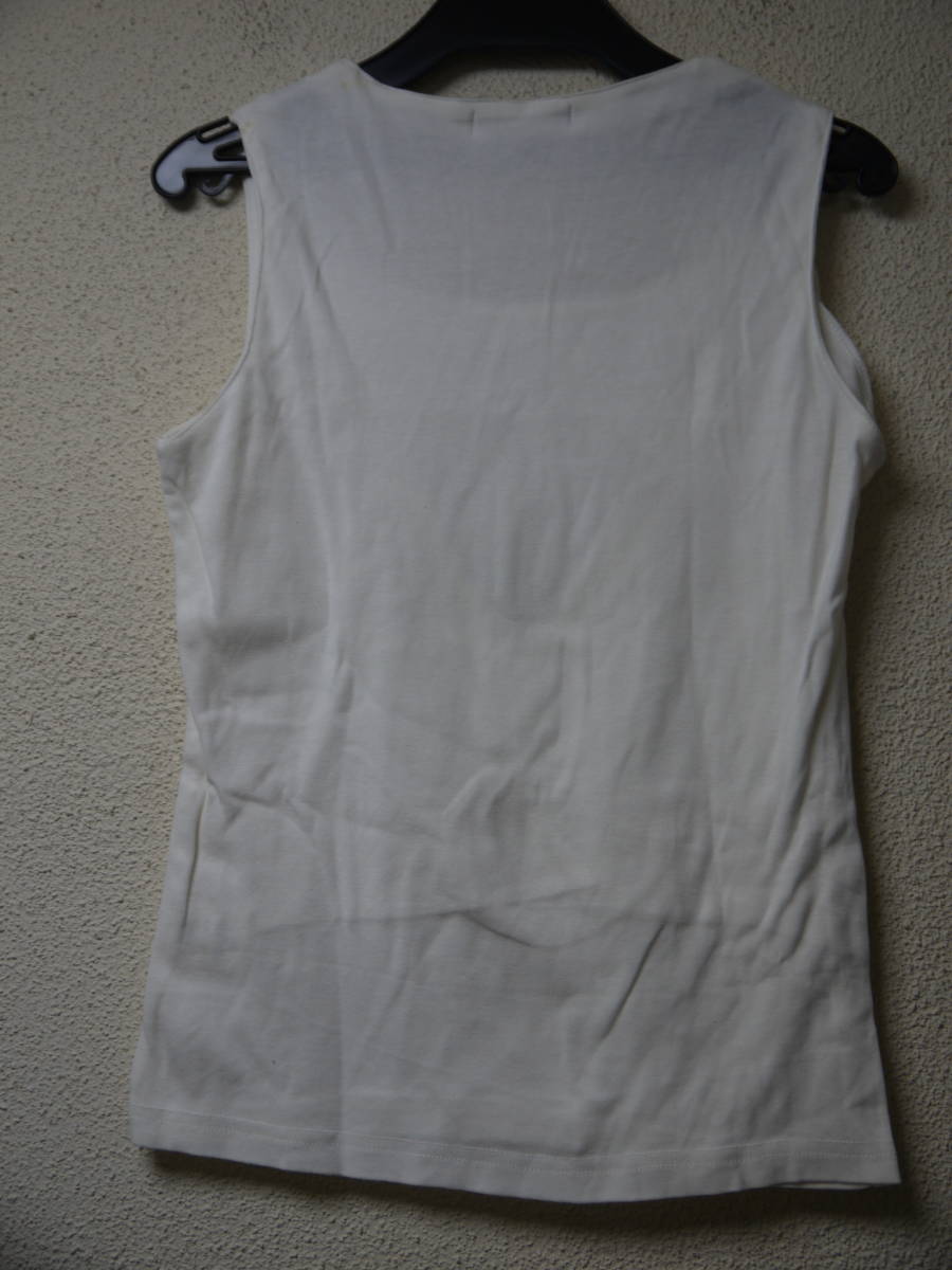 BOSQUE eggshell white tank top *USED