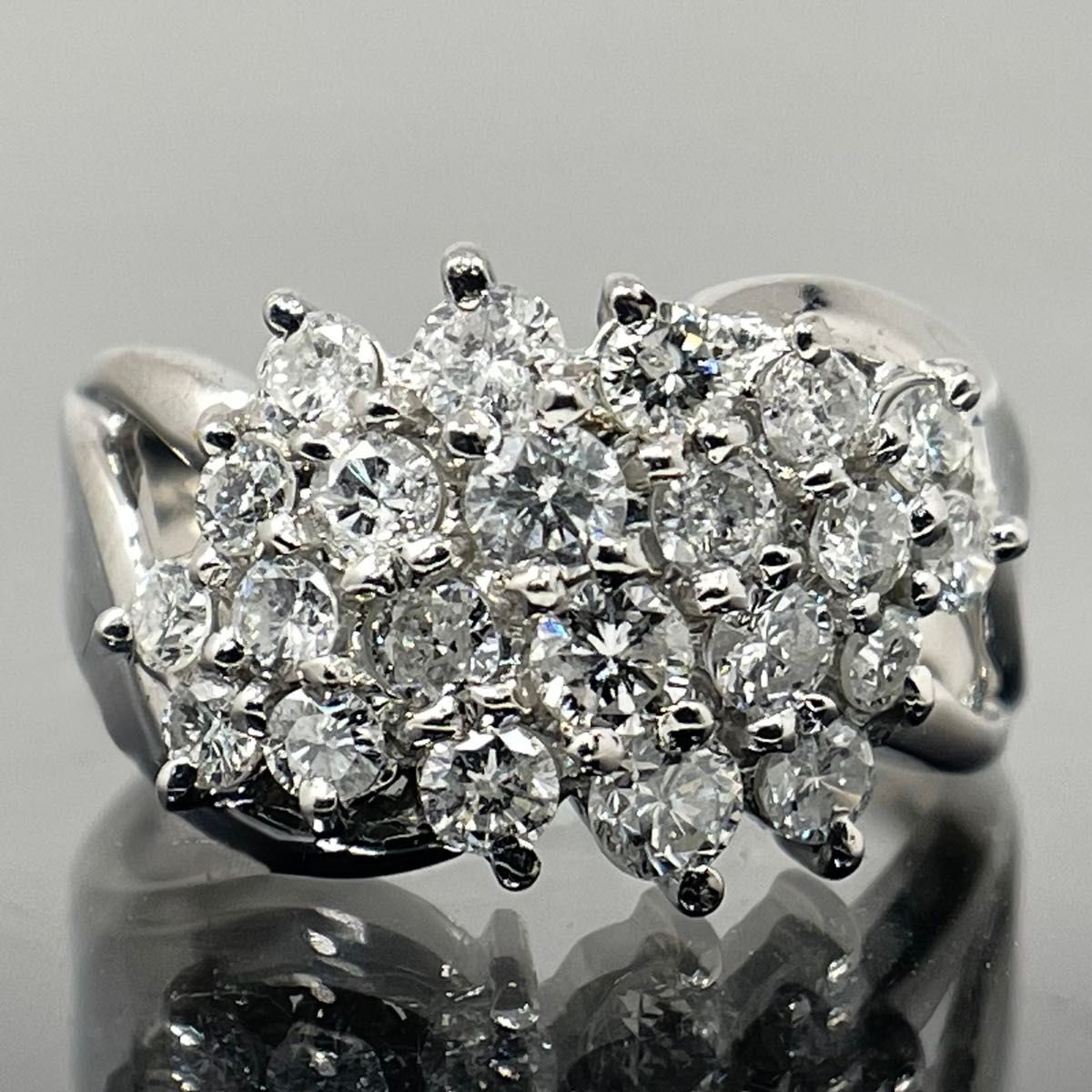 ダイヤモンド リング パヴェ D1.02ct プラチナ 指輪 ダイヤリング ダイヤモンド リング パヴェ D1 02ct プラチナ 指輪 ダイヤ