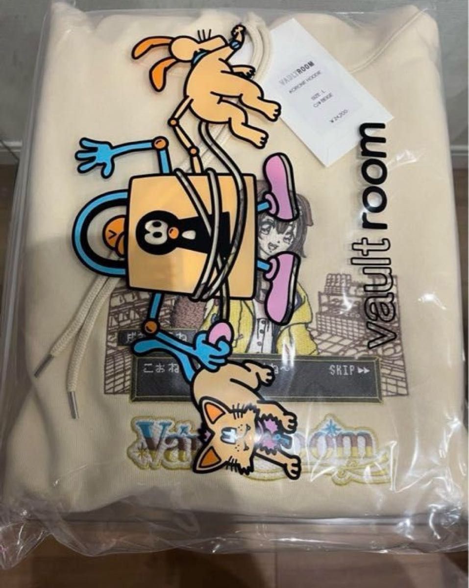新品未開封 KORONE HOODIE / BEIGE L vaultroom 新品未開封 KORONE HOODIE / BEIGE L vaultroom|Yahoo!フリマ