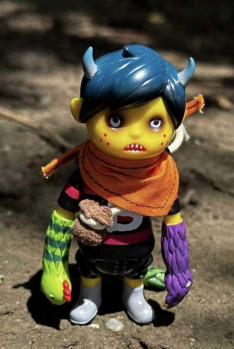DOT. ドットドット 宇宙のヒミツモノ 魔法のシッポ少年 ソフビ インディーズソフビ 宇宙のヒミツモノ GURIGURI BAIKIN(Dot