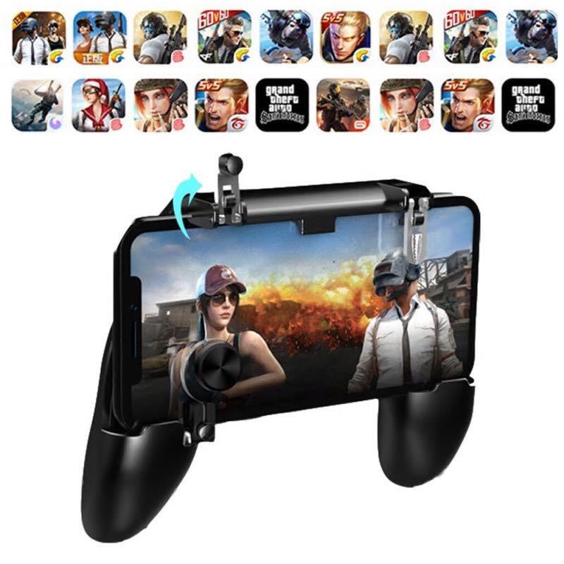 着後レビューで 送料無料 ゲームコントローラー スマホ ジョイスティック グリップ モバイル 荒野行動 Pubg フォートナイト Iphone Android Tec Discoversvg Com