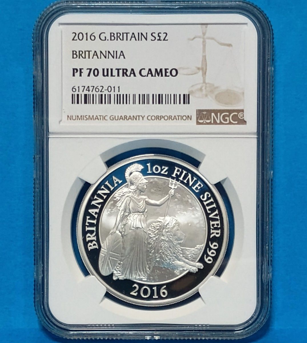 2016 ブリタニア ウナ ライオン 2ポンド銀貨 NGC PF70UC ④ 2016 ブリタニア ウナとライオン 2ポンド プルーフ銀貨 NGC