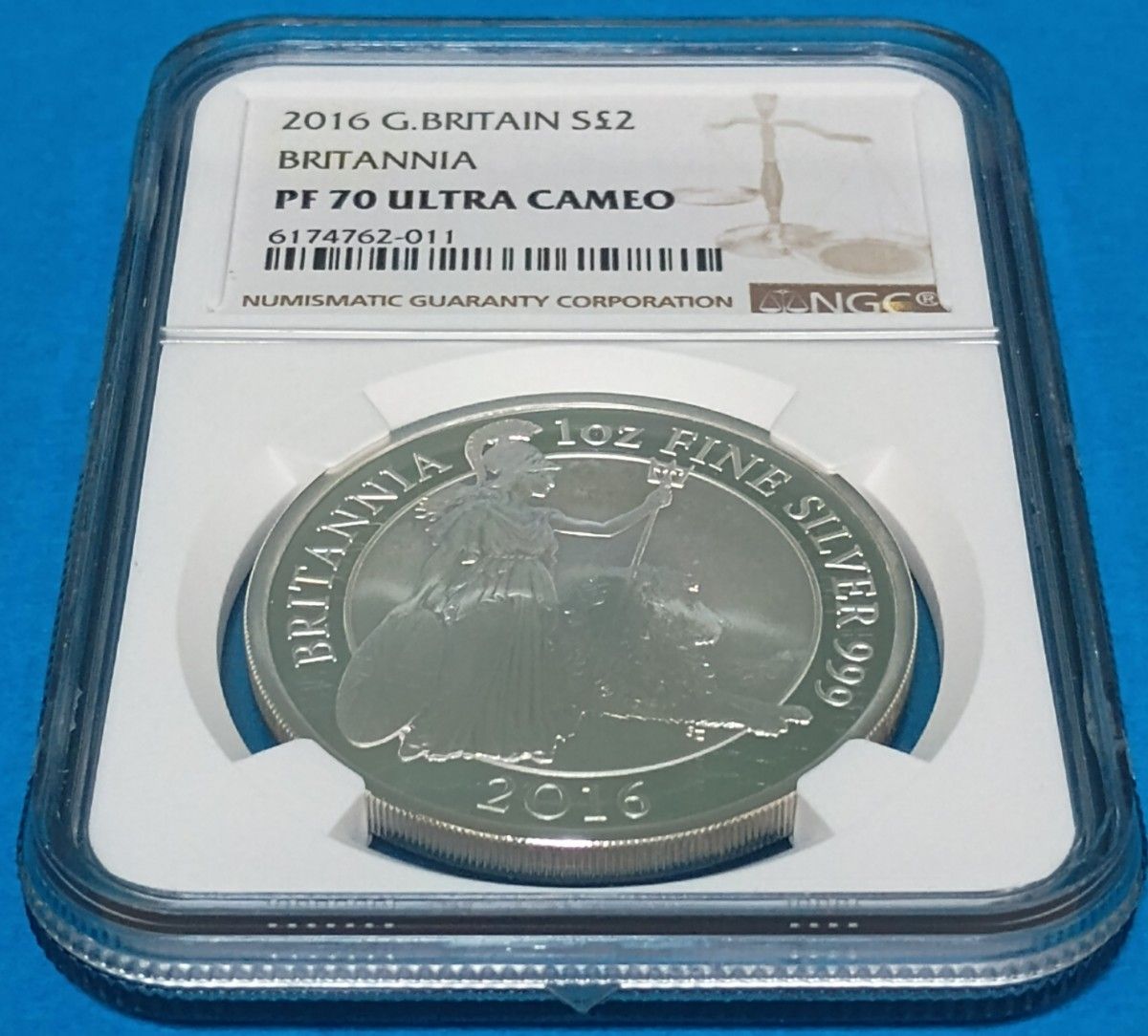 2016 ブリタニア ウナ ライオン 2ポンド銀貨 NGC PF70UC ④ 2016 ブリタニア ウナとライオン 2ポンド プルーフ銀貨 NGC