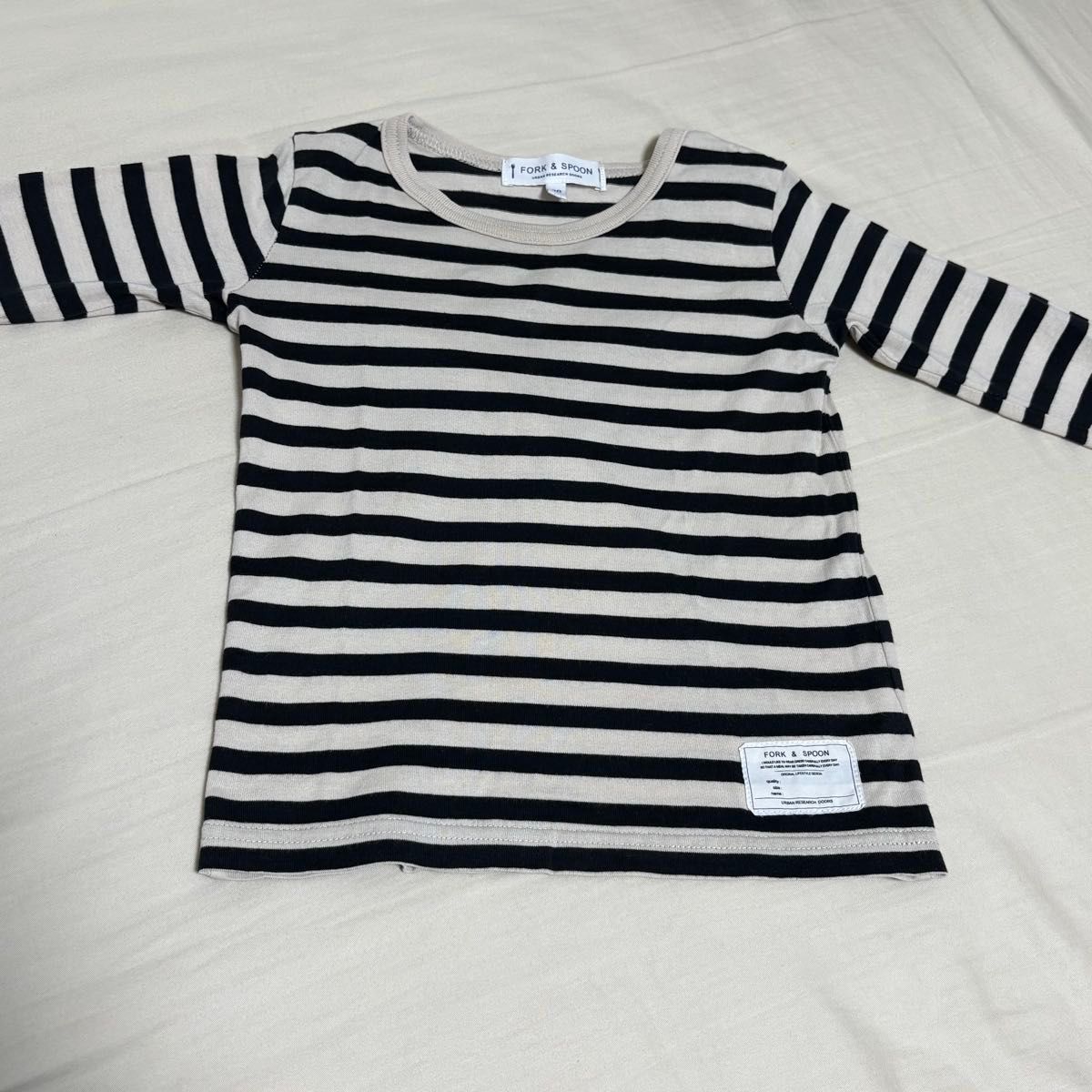 95cm DOORS BeBe 長袖Tシャツ コーデュロイパンツ 上下セット 秋冬