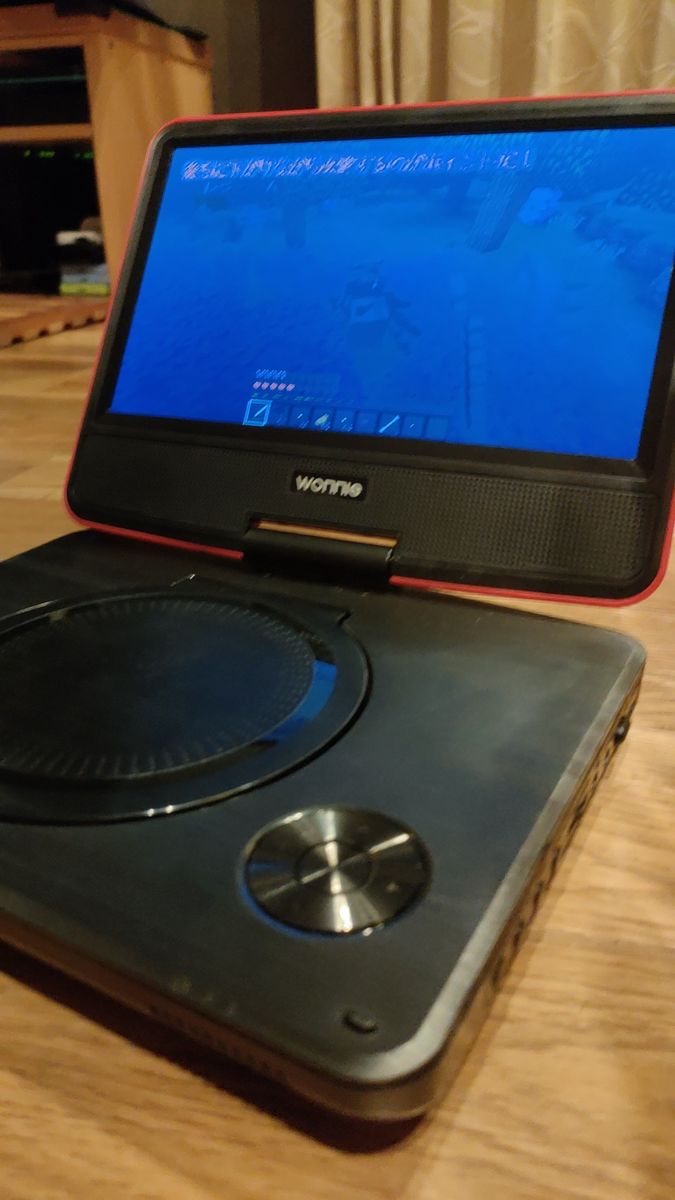 ポータブルDVDプレーヤー ポータブルDVDプレーヤー W-JP928BL 9インチ 充電式 USB充電 車載 外出先 子供用