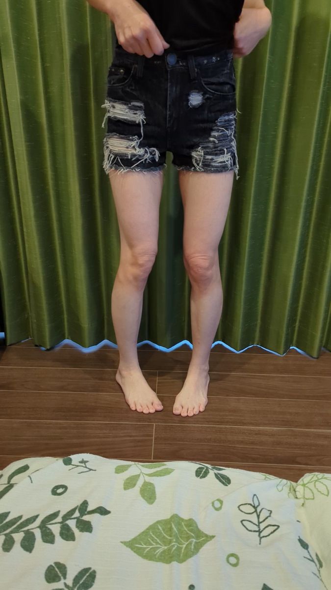 デニム デニムショートパンツ ダメージ加工