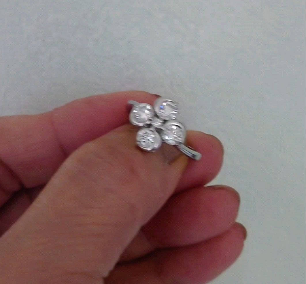 ダイヤモンド リング Pt900 天然ダイヤモンド 1,36ct