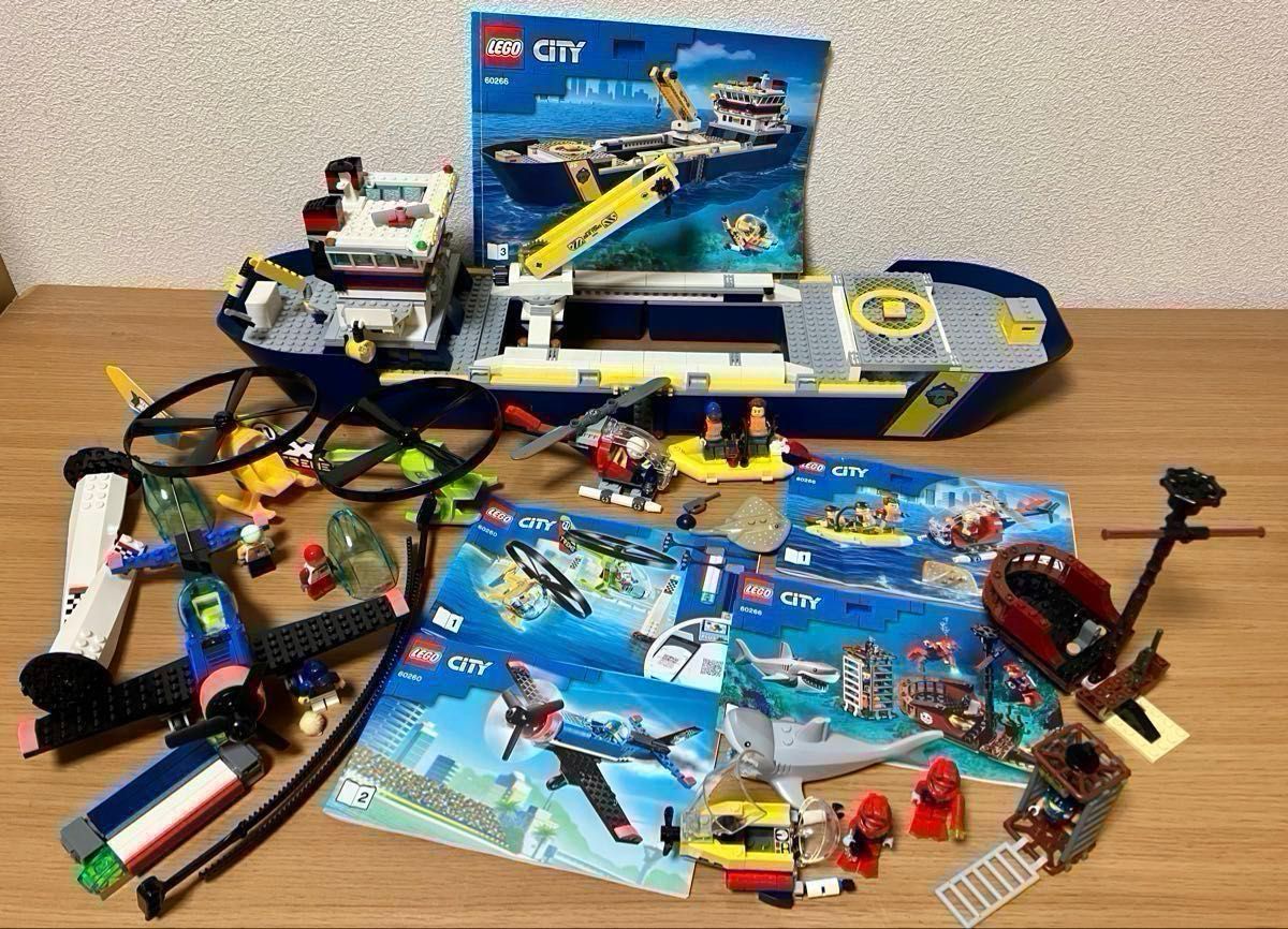 ●レゴ シティ 新品大量セット 廃盤● LEGO レゴ シティ 大量 セット 海 船 ヨット ポリス