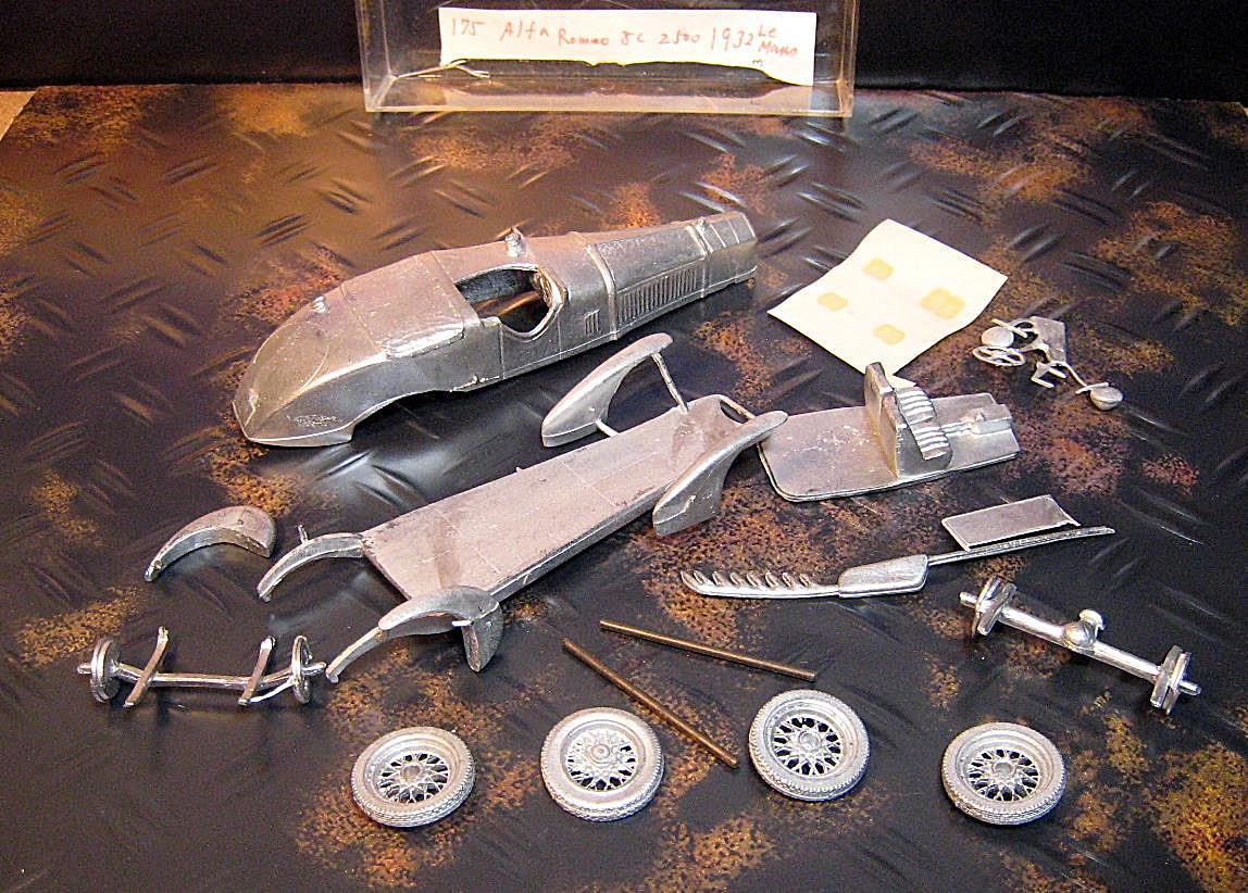  super rare 1/43 white metal kit Alfa Romeo 8C 2500 1932 LE MANS Alpha Romeo Le Mans Vintage 