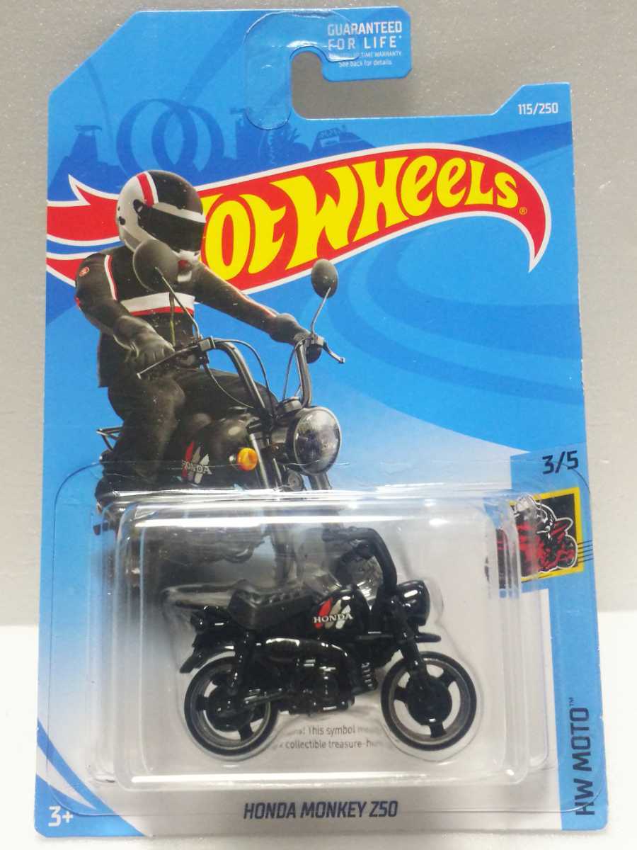 TH/ホンダ モンキー Z50/黒/ブラック/ホットウィール/トレジャーハント/Hotwheels/Honda Monkey Z50/Black/Treasure Hunt/#1_画像1