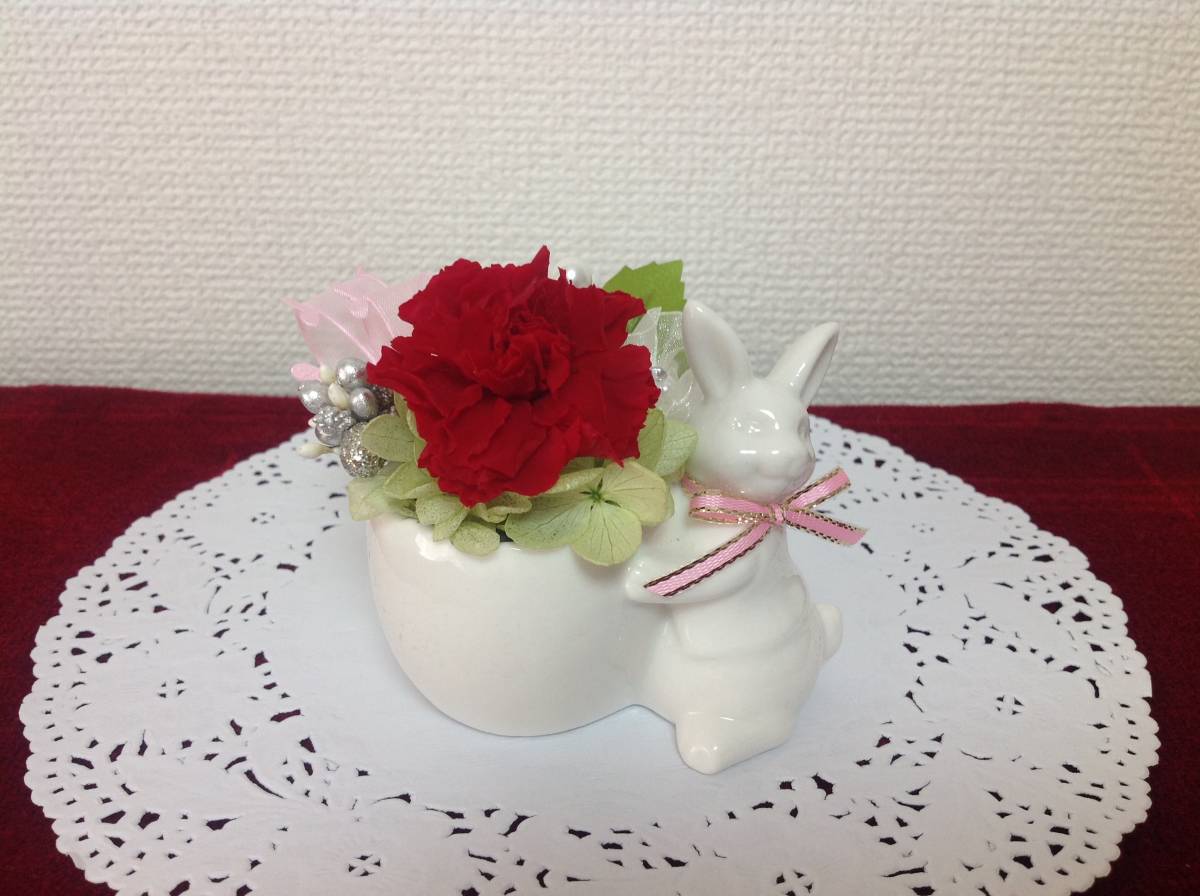  Mother's Day * carnation. preserved flower arrange *...* red red * BOX attaching present celebration celebration of a birth * anonymity shipping 