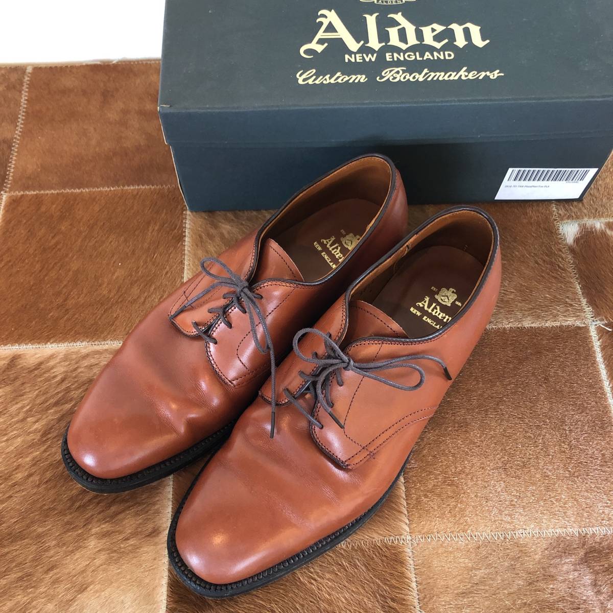 【美品】ALDEN NEW ENGLAND　オールデン ALDEN 2816 プレーントゥ プラザラスト ７D