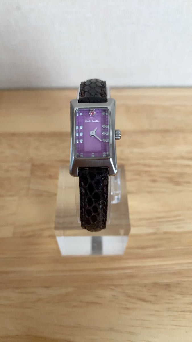 【電池交換済】【稼働品】Paul Smith ポールスミス レディース腕時計 5421-S055431 文字盤パープル