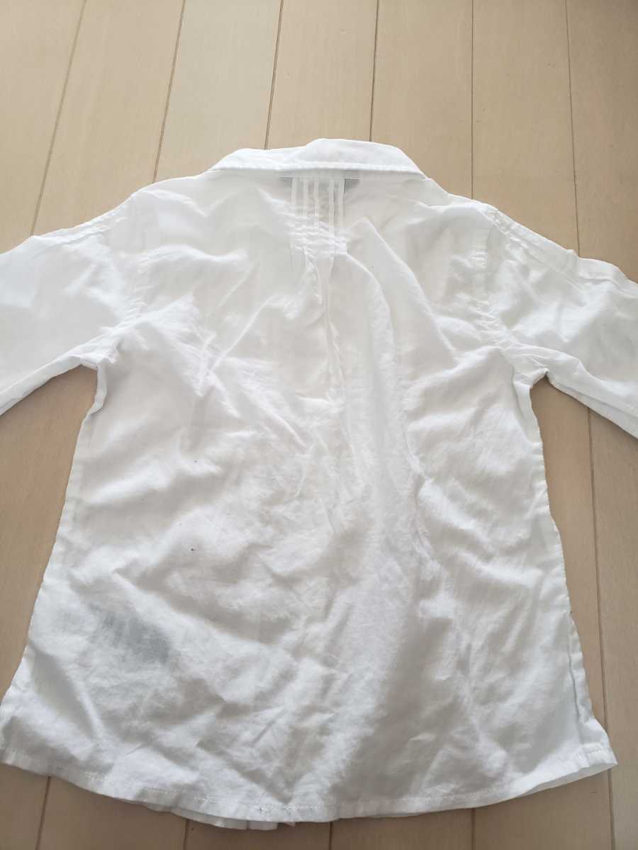  Tommy Hilfiger long sleeve shirt 2 pieces set white shirt silver chewing gum check pattern shirt 4T 100cm for girl anonymity delivery spring clothes clear weather. day presentation 