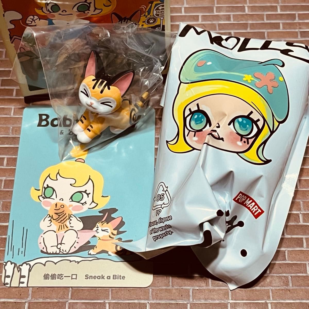 【最終価格】POPMART BabyMolly&BabyTabby シークレット 最新作 POPMART〈BabyMolly & BabyTabbyシリーズ 〉Sneak a Bite