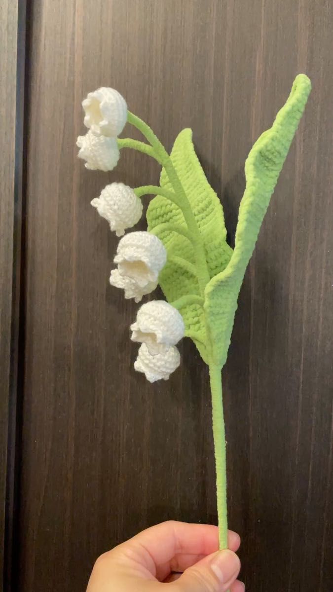 すずらん花鈴蘭花★アクセサリー★ハンドメイド編み物
