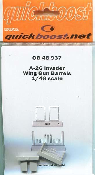 クイックブースト 48937 1/48 A-26 インベーダー 主翼内銃身 (ICM用)_画像1