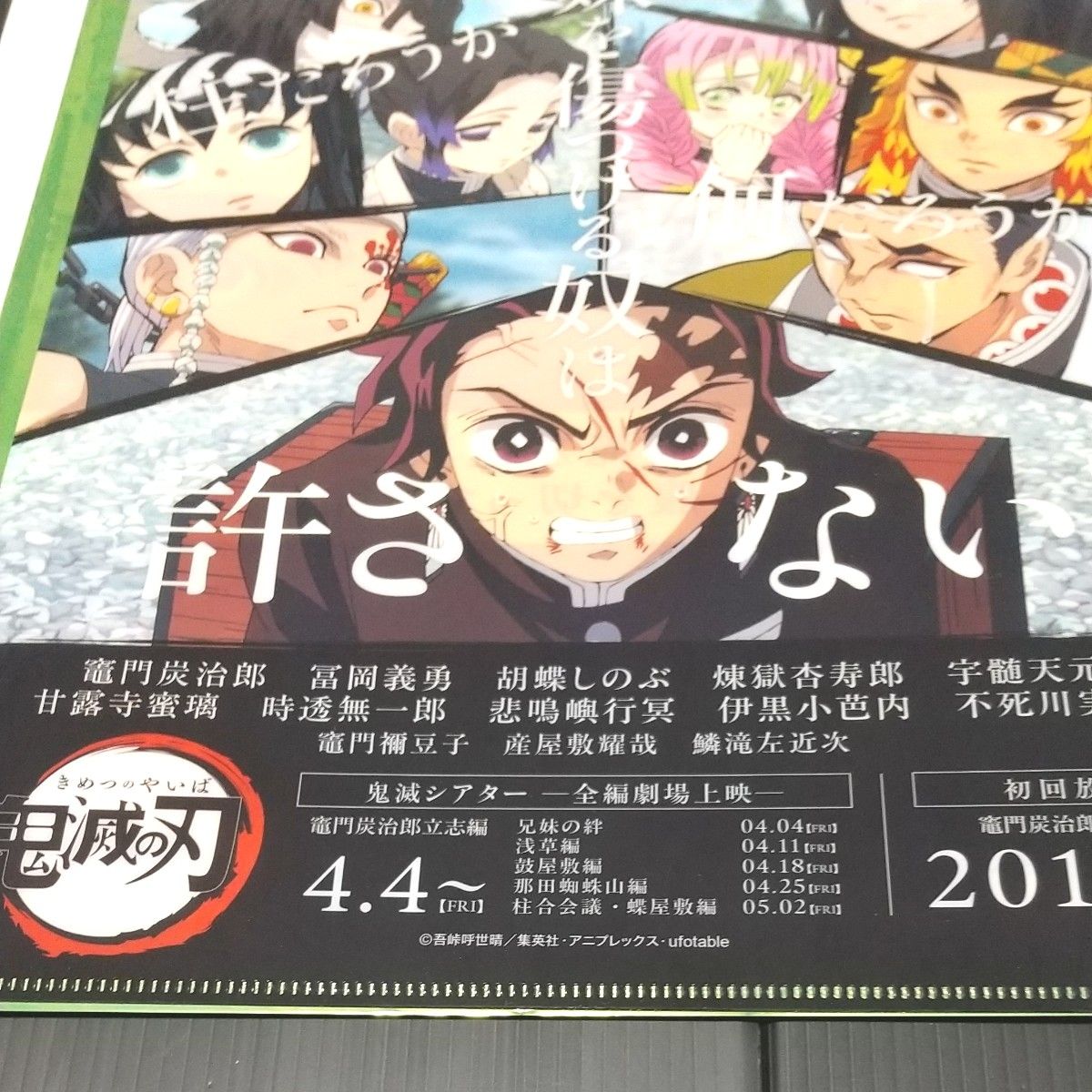 鬼滅の刃 鬼滅シアター クリアファイル フライヤー セット 冨岡義勇 胡蝶しのぶ 鬼滅シアター キャラクターフライヤー&クリアファイルセット