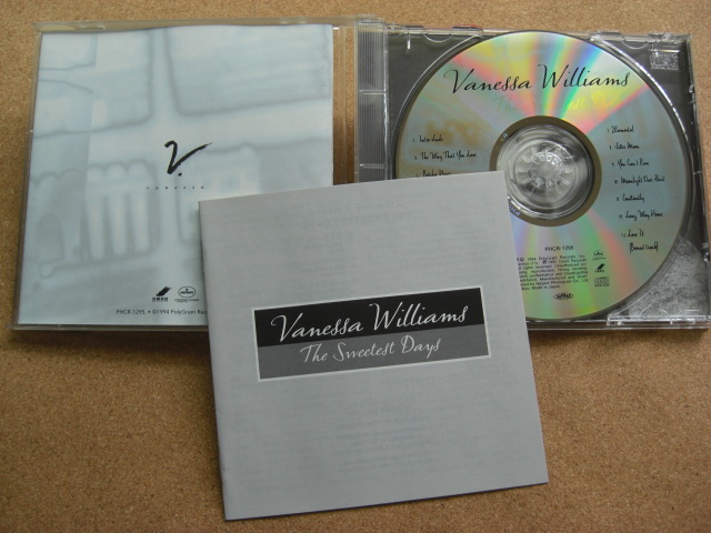 ＊Vanessa Williams ／ The Sweetest Days （PHCR1295）（日本盤）_画像2