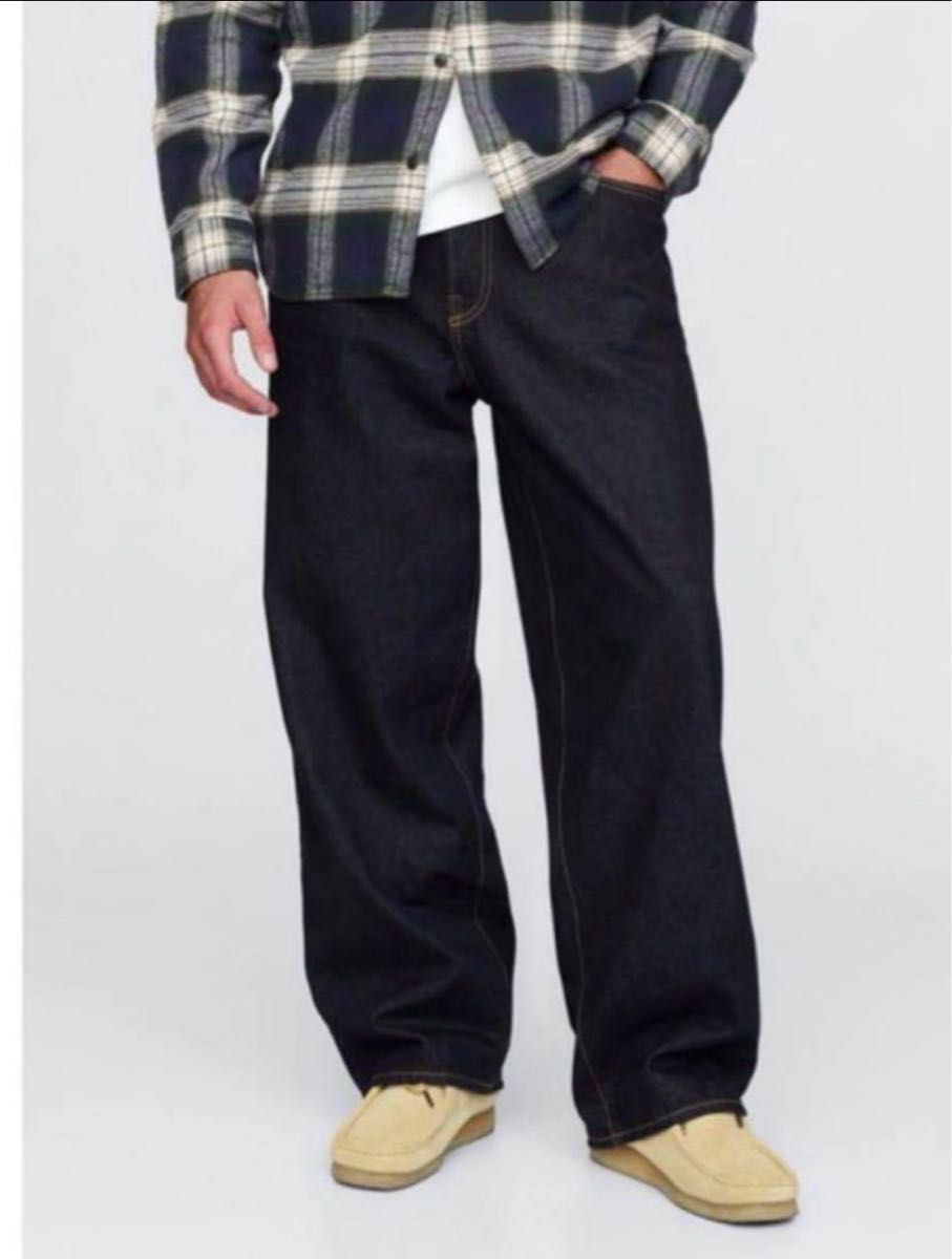 GAP 34/32 スーパーバギーデニム ダークリンス GAP 34/32スーパーバギーデニムパンツ ダークリンス|Yahoo