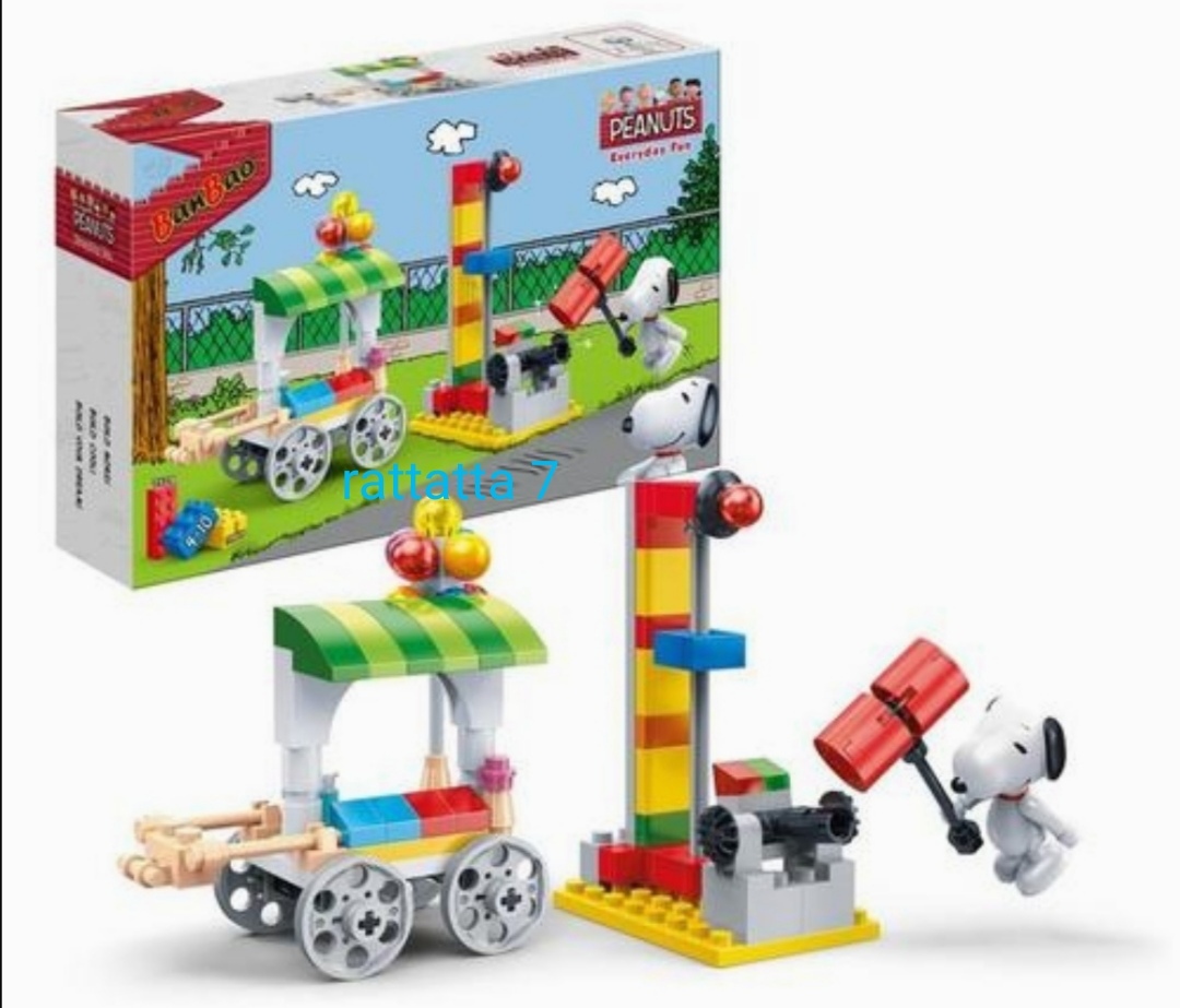 ☆Banbao☆Snoopy☆Peanuts☆Blocks☆108 pieces☆ Everyday Fun☆スヌーピー☆ピーナッツ☆プレイグラウンド☆ブロック_画像7