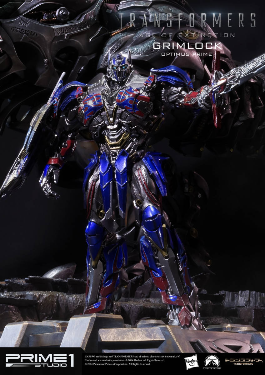 【玩具模型】PRIME 1 STUDIO MMTFM-05 GRIMLOCK & OPTIMUS PRIME TRANSFORMERSトランスフォーマーグリムロック＆コンボイ フィギュア L37_画像4