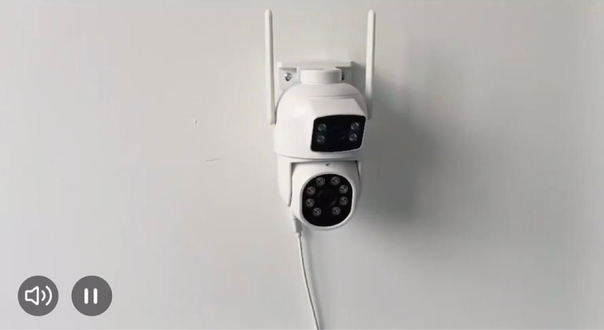 IP65防水仕様4MPデュアルレンズ 2.4G/5G防犯カメラ 高画質 監視カメラ PTZ