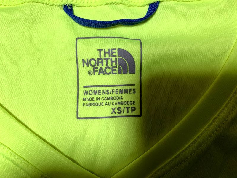 Vol.10　美品　THE NORTH FACE/ザ・ノースフェイス　スポーツウェア　半袖Tシャツ　レディースXS　肩幅33cm　送料クリックポスト185円_画像7