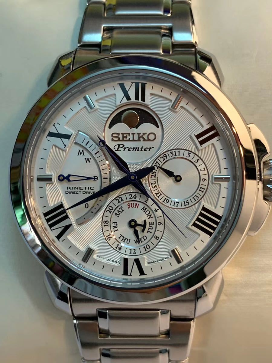 SEIKO セイコーメンズ 腕時計 SRX015P1 プレミアPREMIER キネティック ...