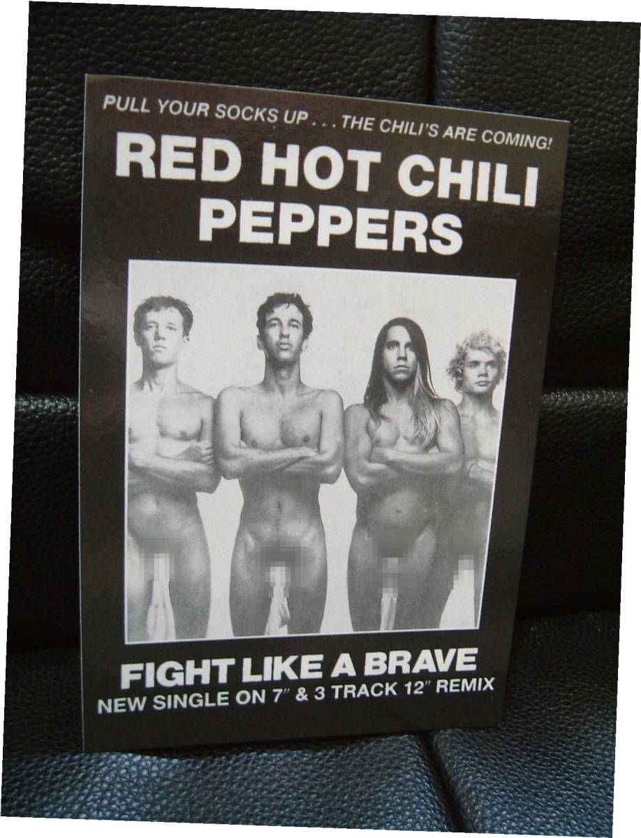 re Chile * снят с производства RED HOT CHILI PEPPERS открытка FIGHT LIKE A BRAVE не использовался редкость . цена удар товар 
