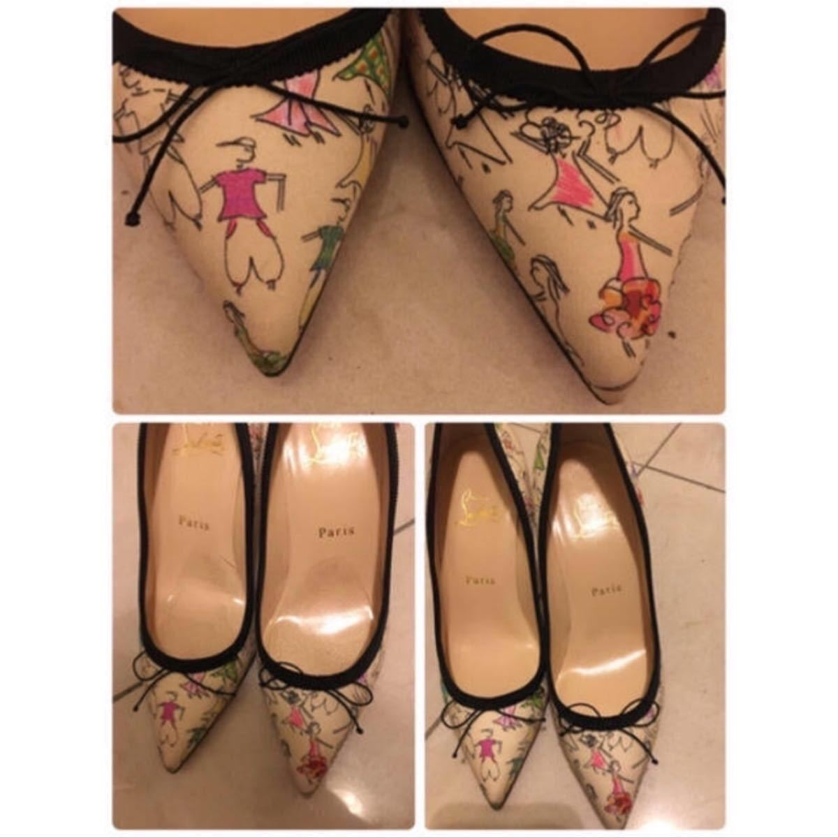 送料込美品☆Christian louboutin パンプス 38