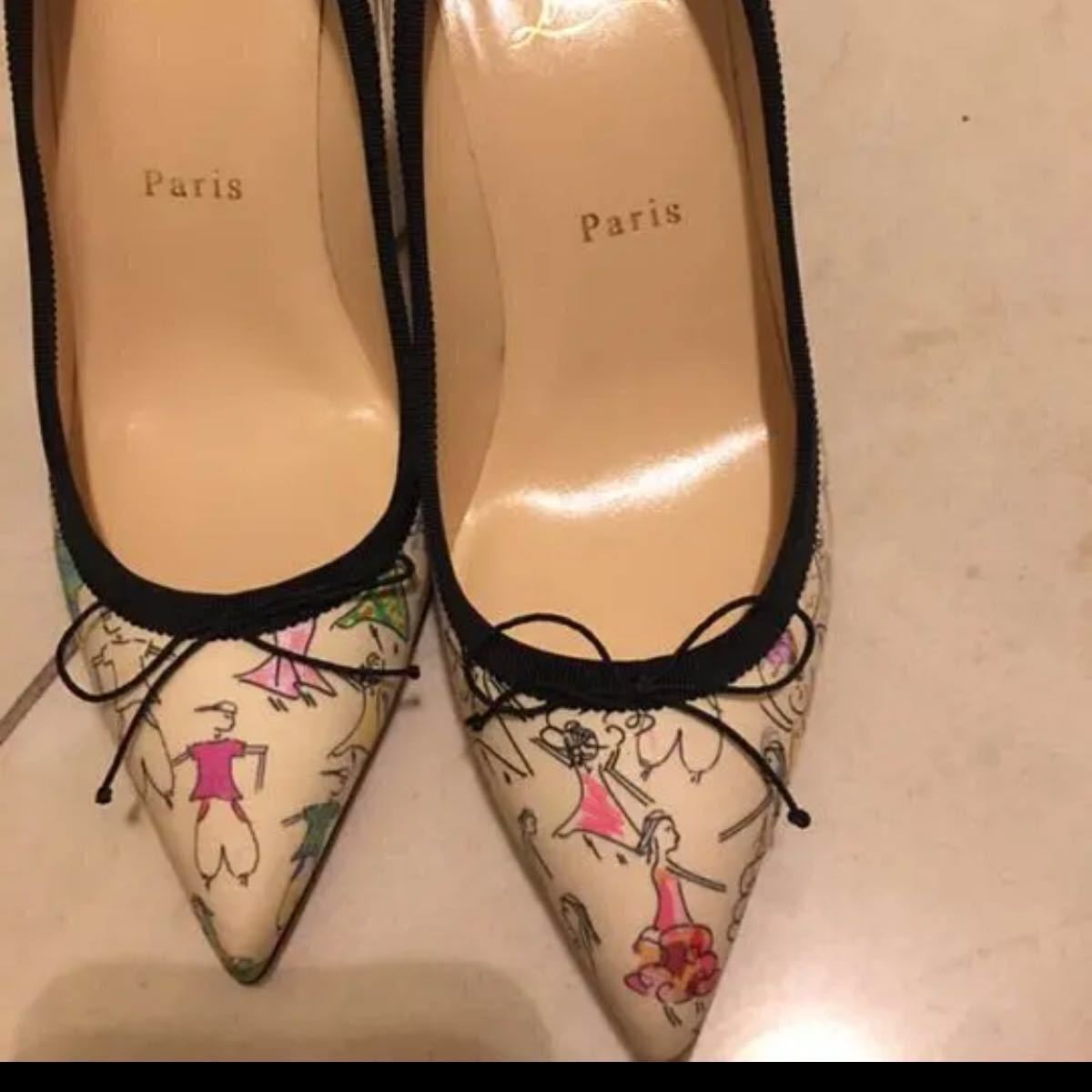 送料込美品☆Christian louboutin パンプス 38