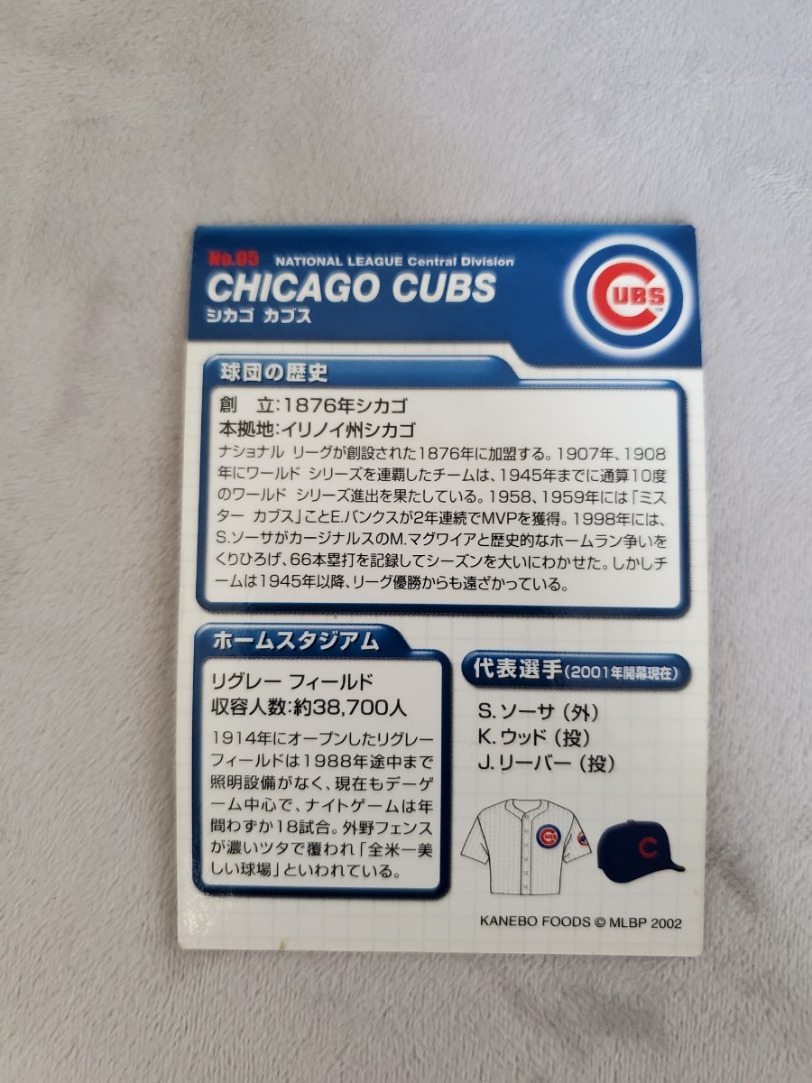 シカゴ・カブス　カード