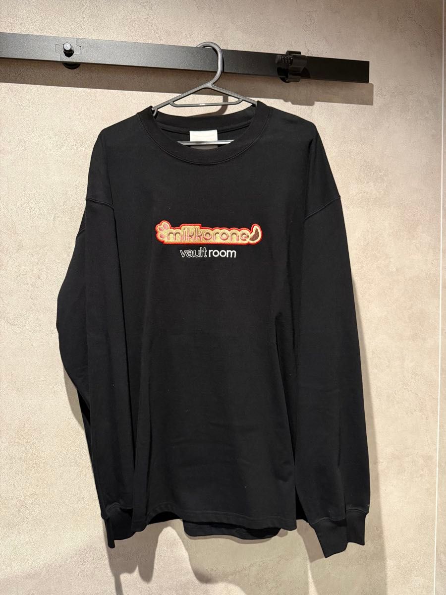 MIKKORONE L/S TEE /BLACK みっころね vaultroom vaultroom(ボルトルーム) MIKKORONE ロングスリーブTシャツ