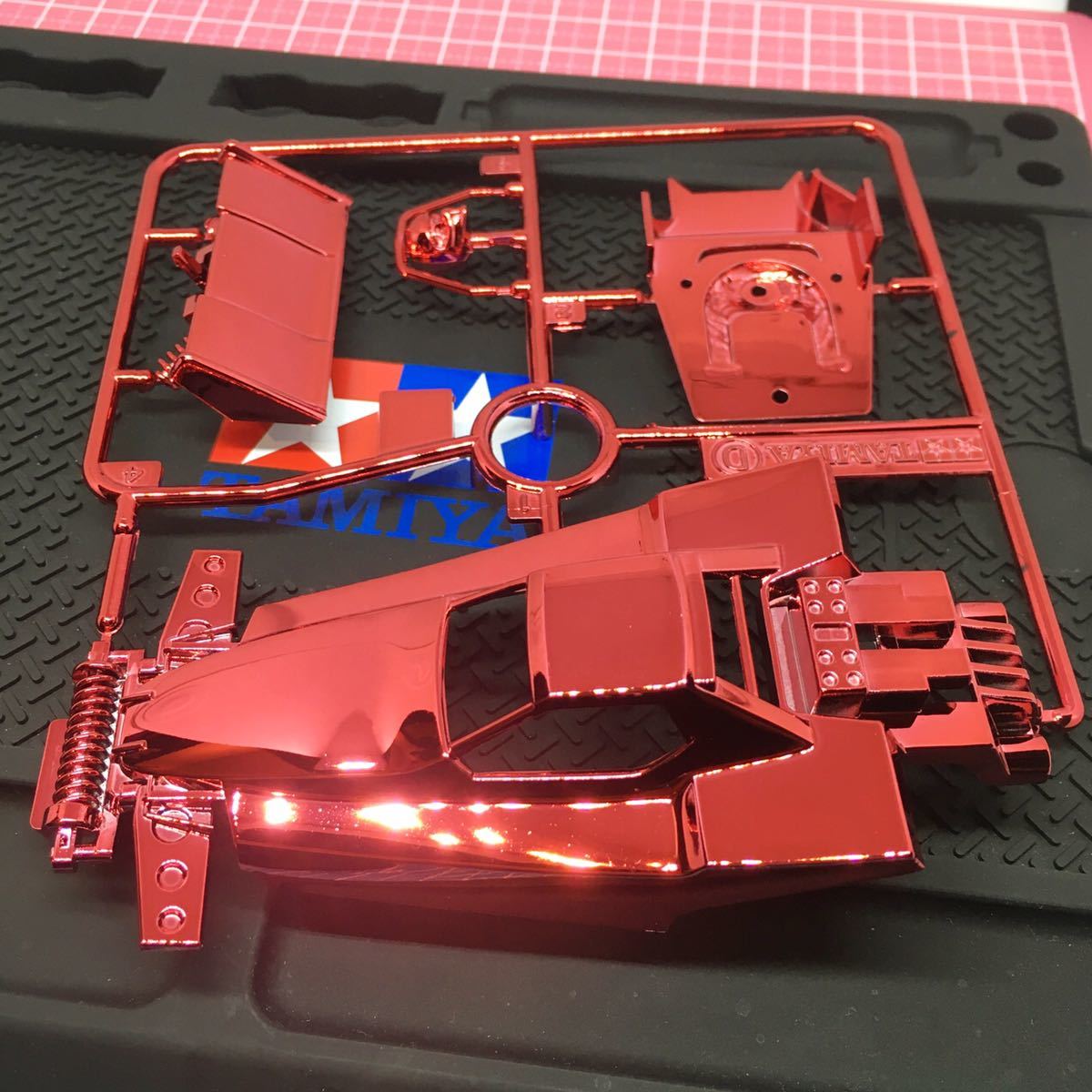 Mini 4WD [ not for sale ] boomerang Jr.( red plating / metallic red )*