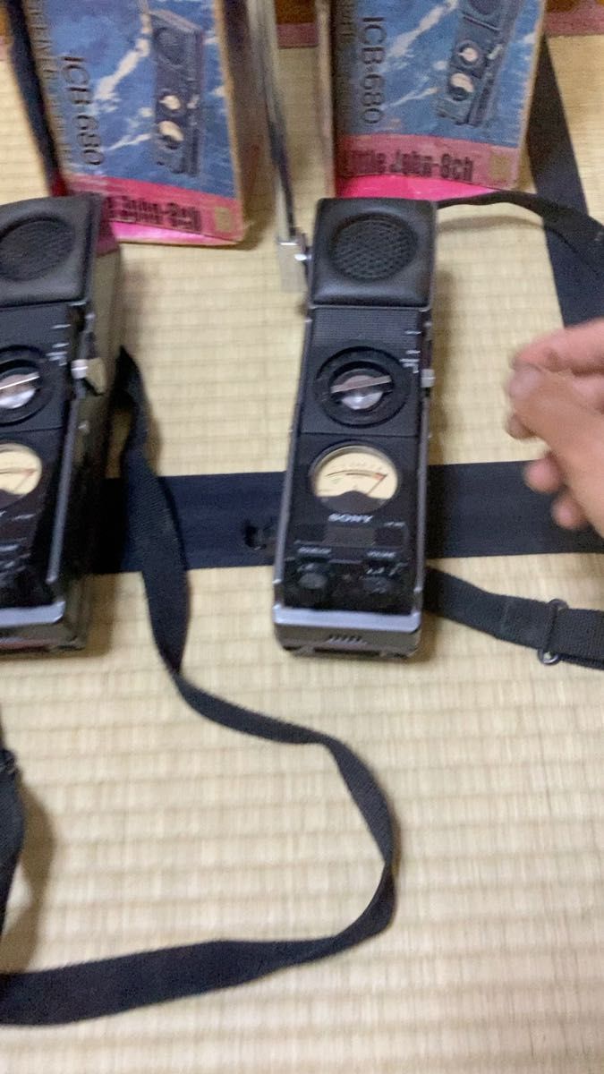 SONY ソニー トランシーバー ICB-680 2台セット 通電確認済み Little John 8ch 500mW 箱有無線機