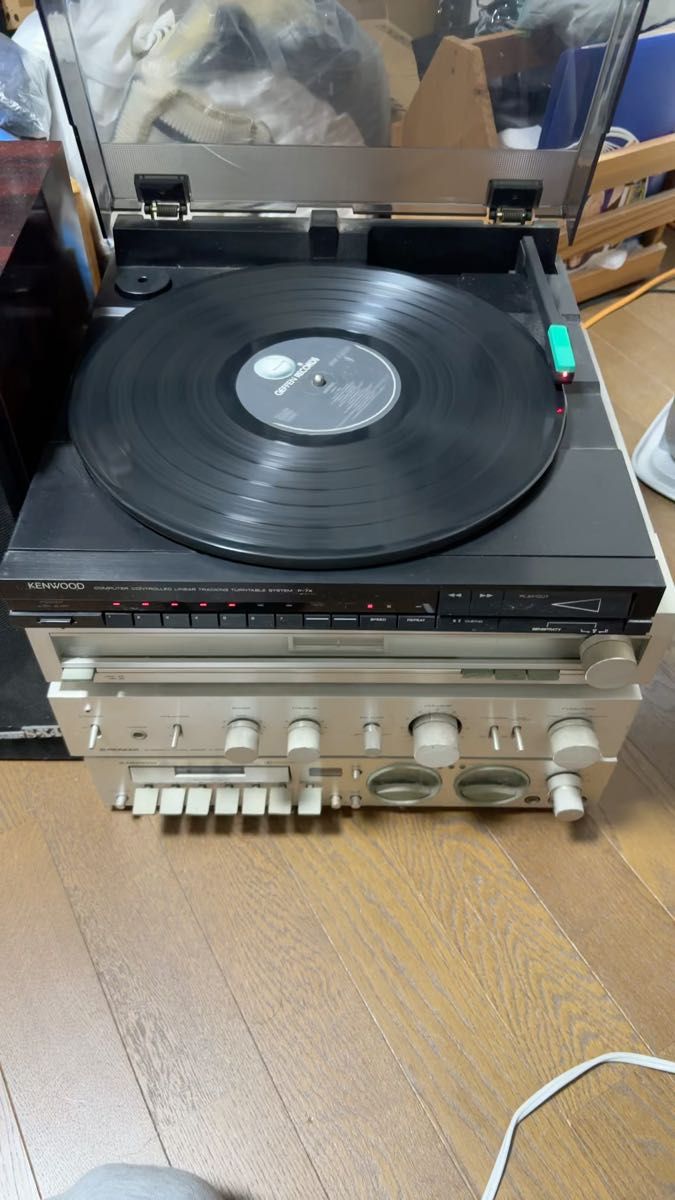 KENWOOD P-7X(B)レコードプレーヤー 針付