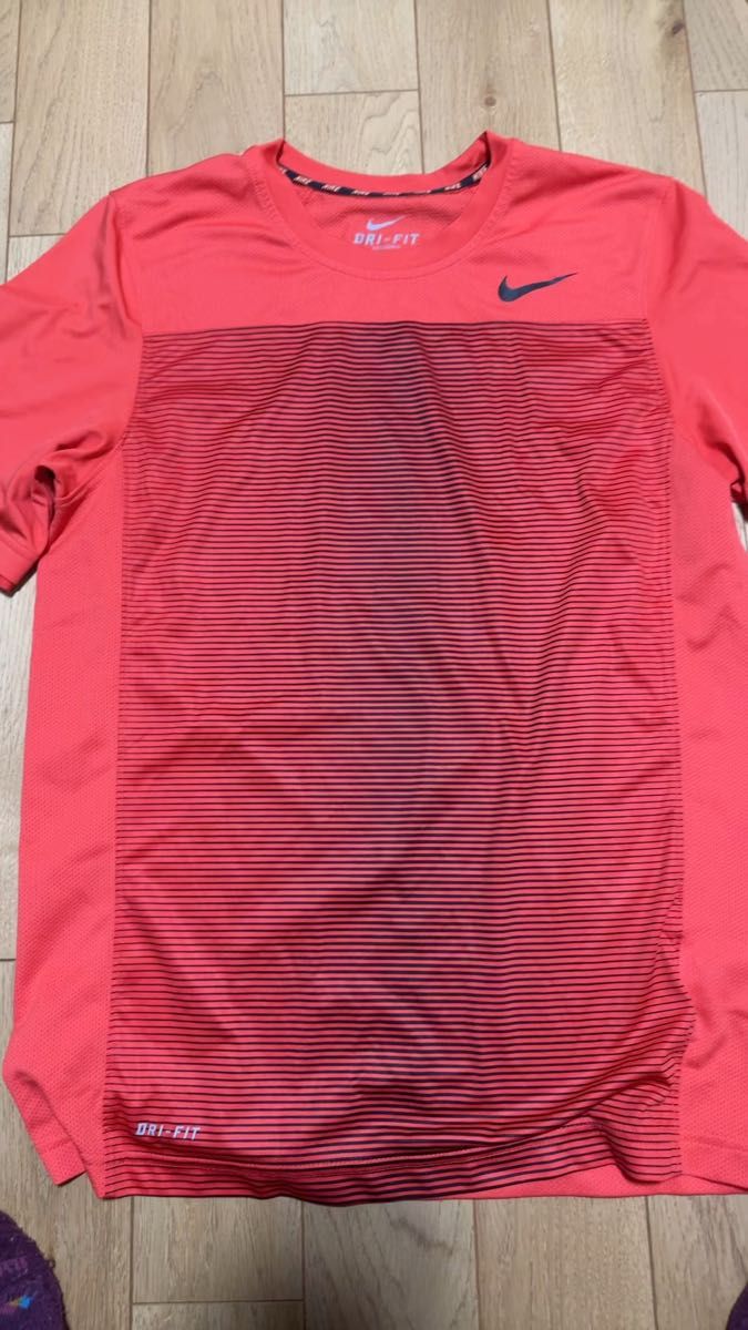 Nike Dri-FIT ランニングシャツ オレンジ Tシャツ 半袖 シャツ トレーニング