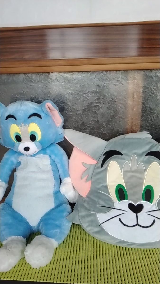 トムとジェリー ぬいぐるみとフェイスクッション 2個セット