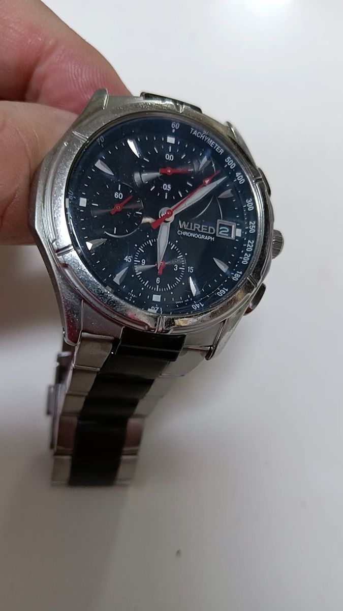 SEIKO WIRED クロノグラフ 稼働品