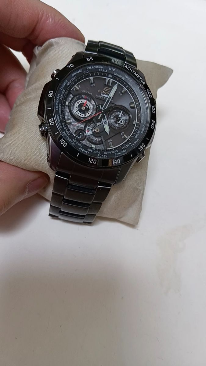 CASIO EDIFICE EQW-M1000D 電波ソーラー 稼働中