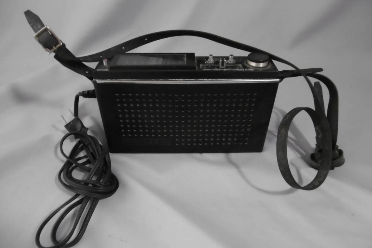 ( редкий товар ) радио мобильный радио транзистор SANYO модель 10F-B26 TRANSWORLD FM/SW/MW передвижной товар тип аккумулятора розетка тип (.*120)