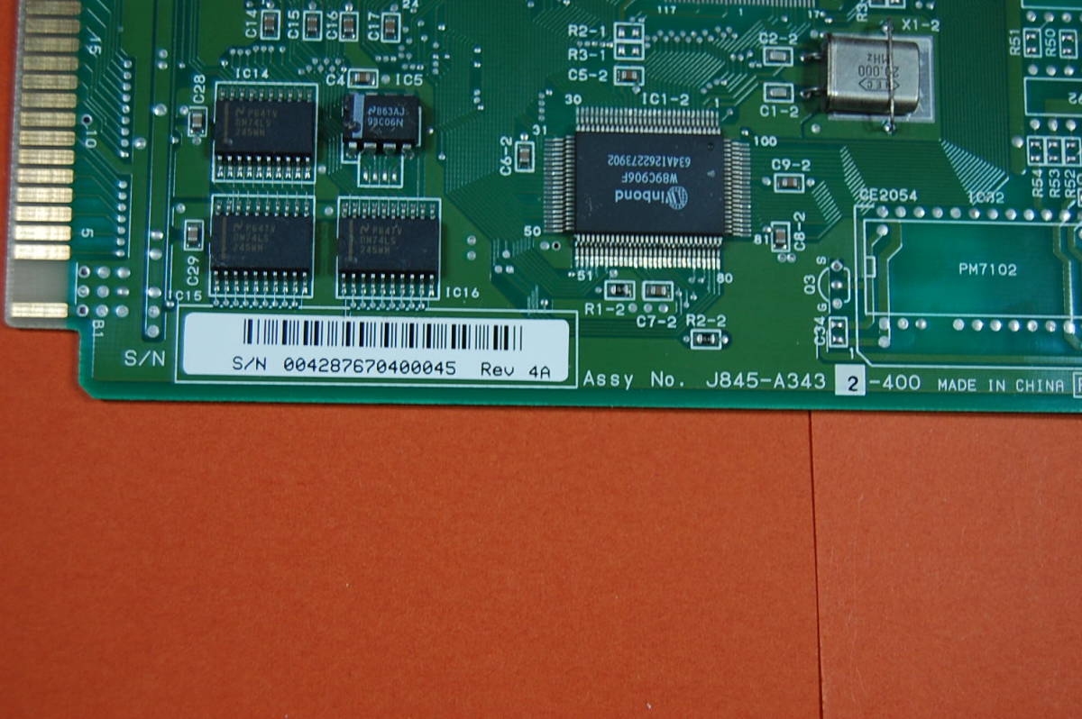 PC98 Cバス用 インターフェースボード corega K.K. Ether 98-T LANボード？ 動作未確認 現状渡し ジャンク扱いにて 0045 _画像3