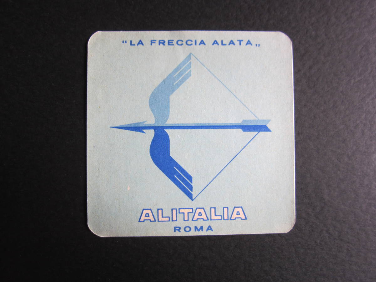 アリタリア航空■ラゲッジラベル■ALITALIA■1950's　_画像1